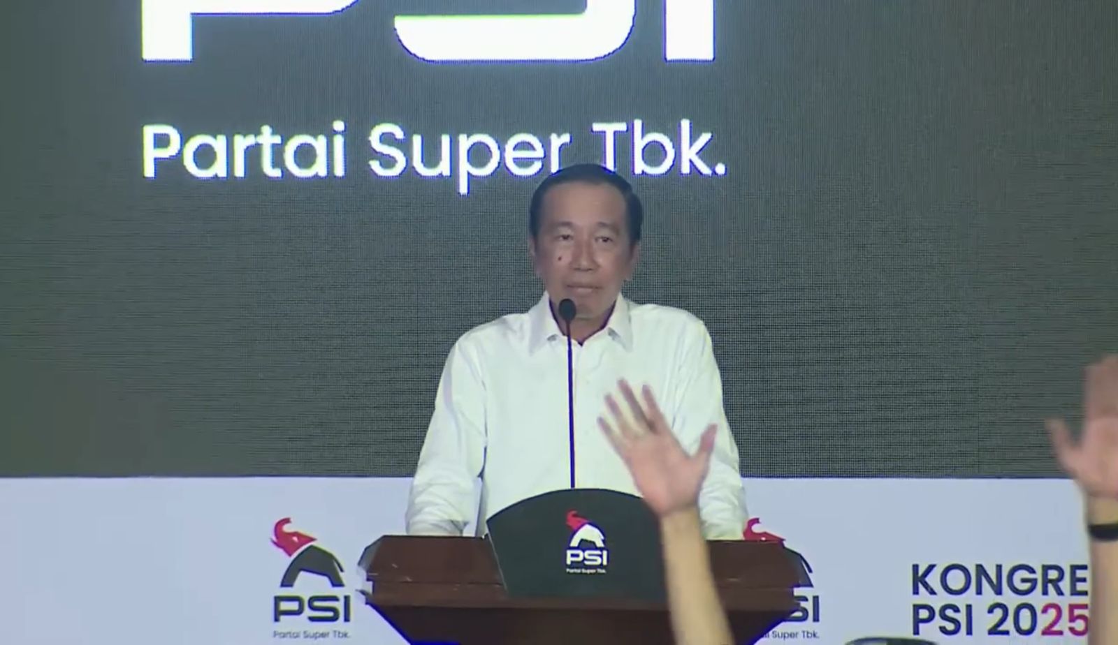 "Jokowi Janji Dukung Penuh PSI, Targetkan Jadi Partai Besar pada 2034. (Dok. Tangkapan Layar Youtube PSI)"